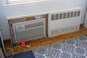 radiator before
